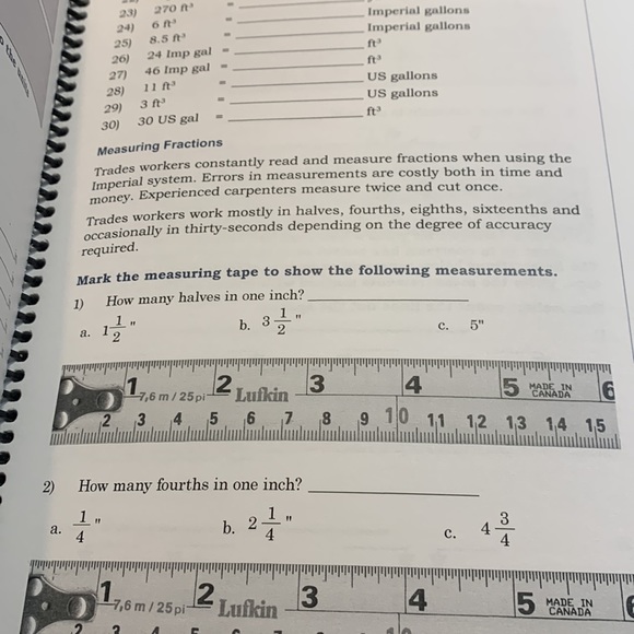 SALE!! Measurement for the trades with answer key - Picture 5 of 9